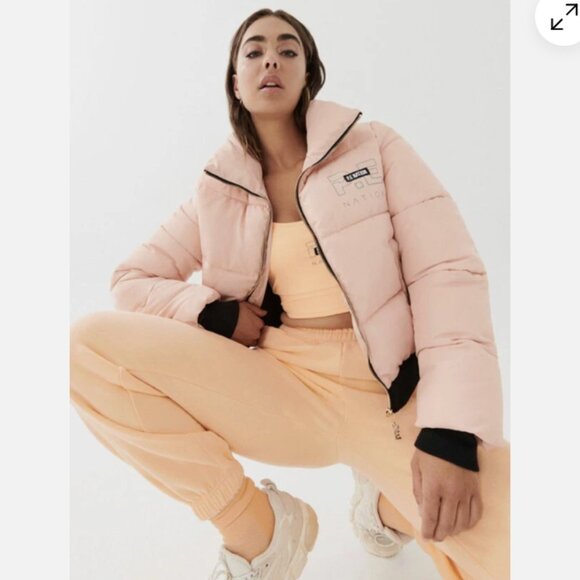 P.E Nation Ramp Run Puffer Jacket in Peach Pastel Small - Picture 16 of 16